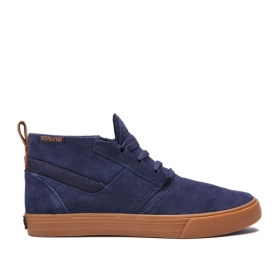 Supra Mens KENSINGTON Navy/gum Low Top Shoes | CA-79705